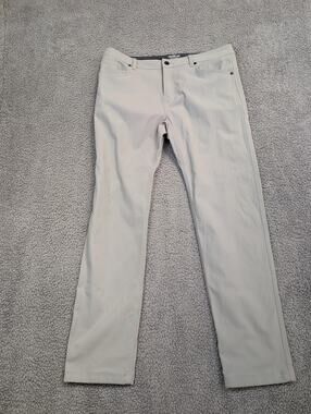 Western Rise Pants Men's Size 36/34 Gray Travel Pants (1009)